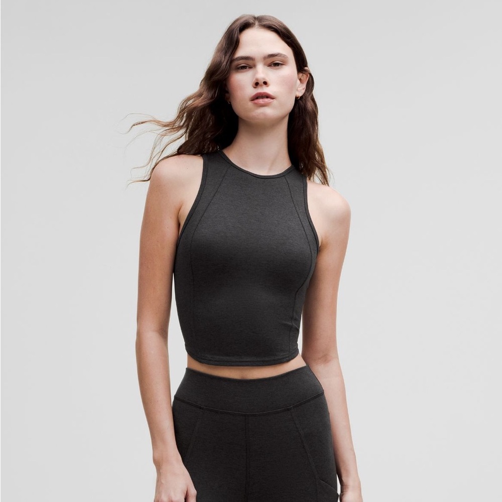 Lululemon Softy Suedey Crewneck Cropped Tank Top